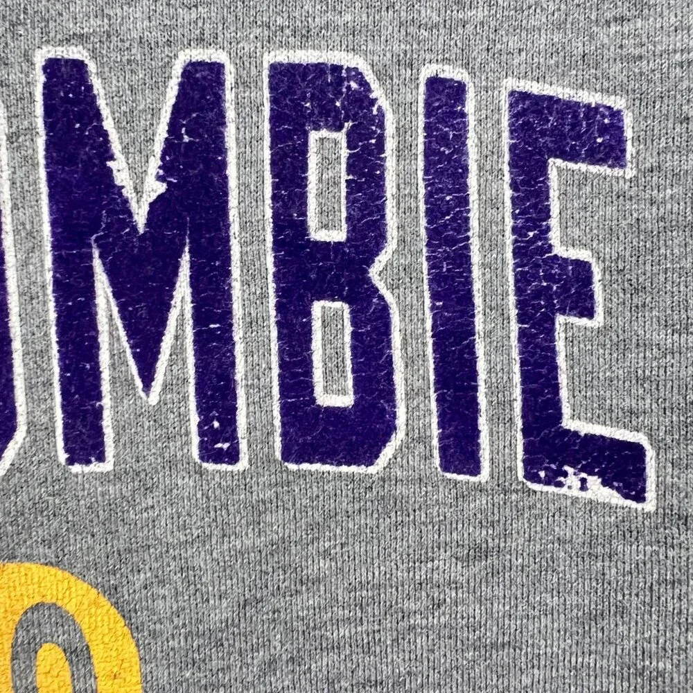 Vtg Abercrombie Fitch Hoodie Men’s XL Spell Out Pullover Gray 90s Y2K Sweatshirt - Picture 9 of 11